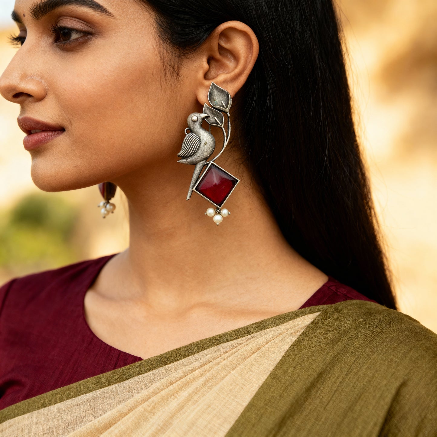 Monalisa Stone Antique Earring