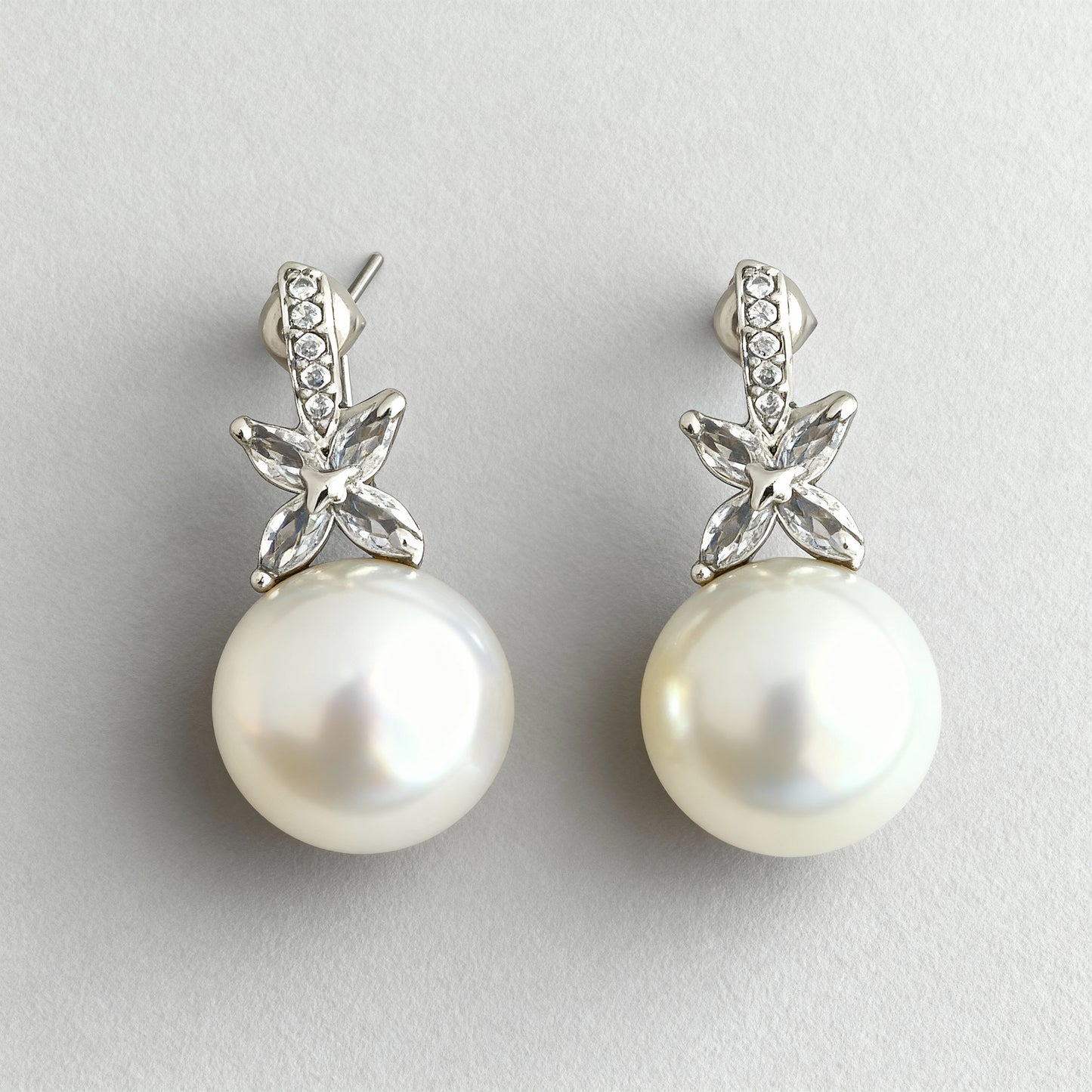 Pearl & Stone Drop Earring
