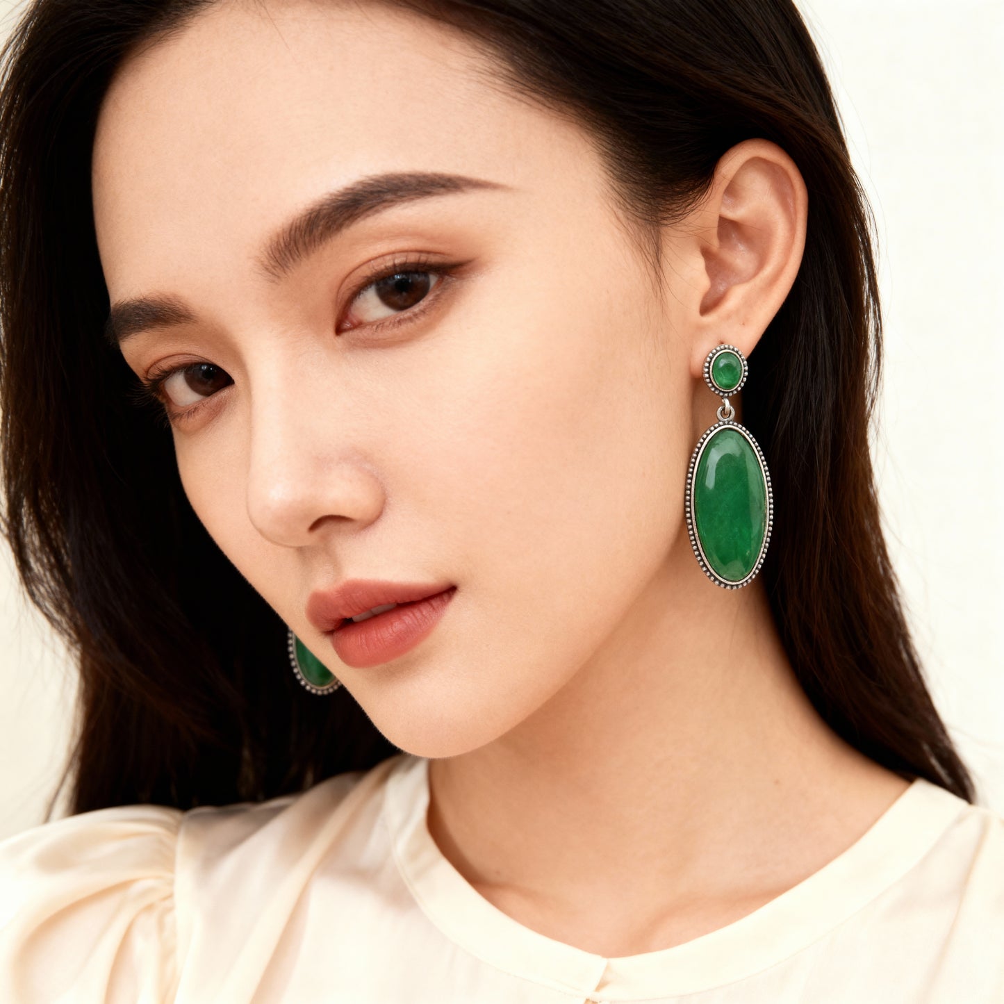 Sterling Silver & Quartz Earring