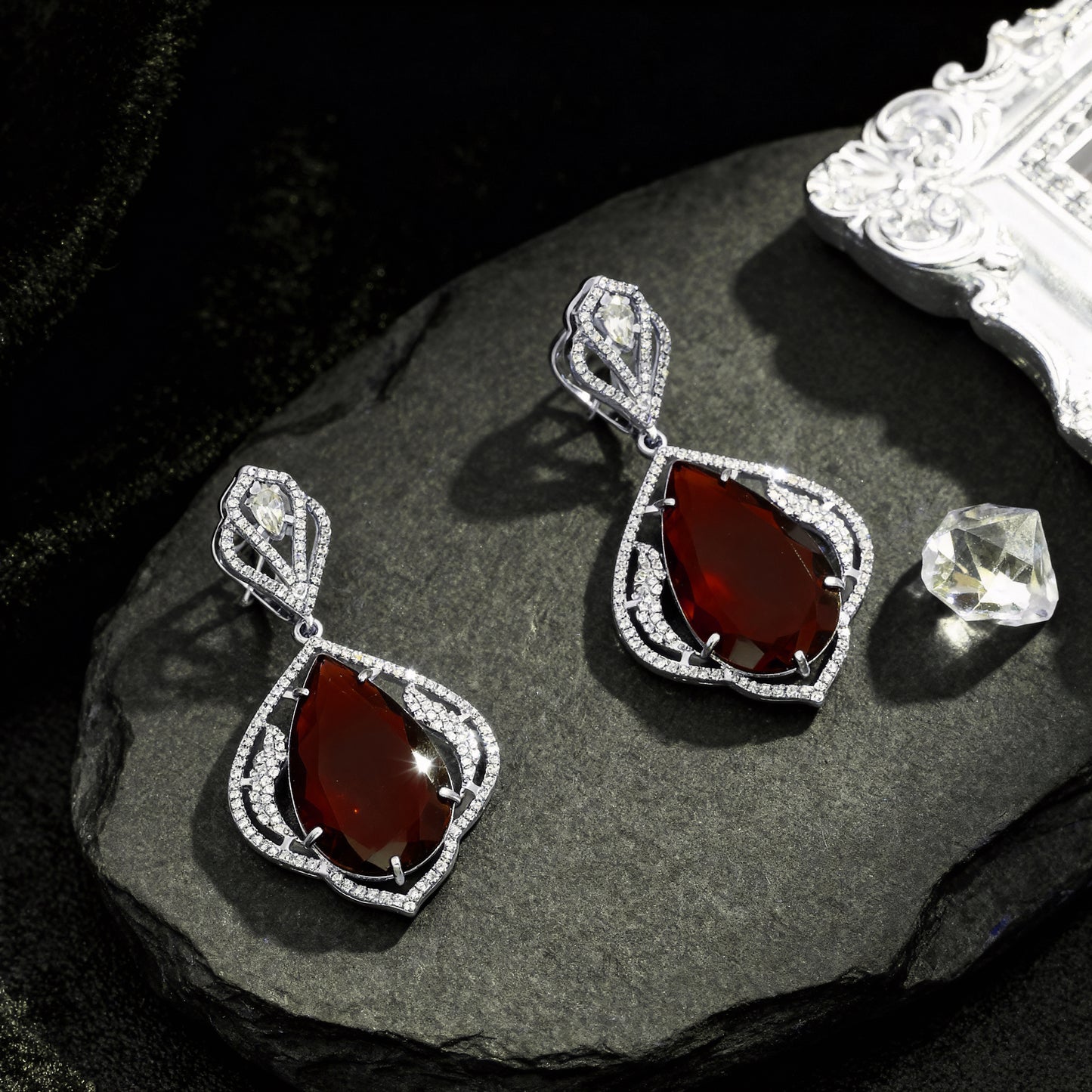 Best Tear Drop American Diamond Earring