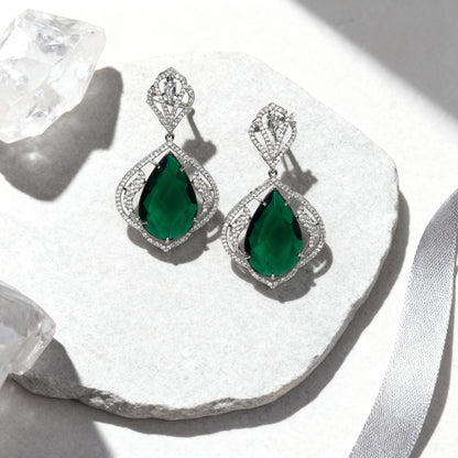 Tear Drop American Diamond Earring